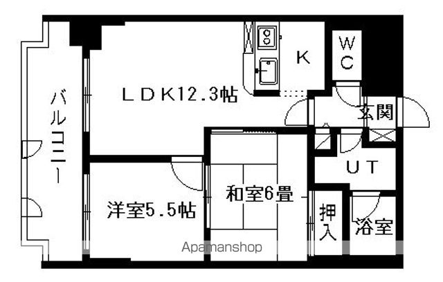 ドミ山鼻九条の間取り写真