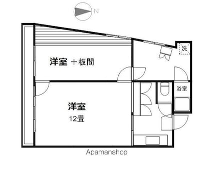 長野県長野市大字安茂里小市[2K/40.6m2]の間取図