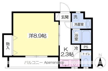 メリーモナーク[1K/30.37m2]の間取図