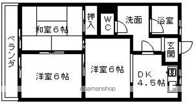 【岐阜市宇佐のマンションの間取り】