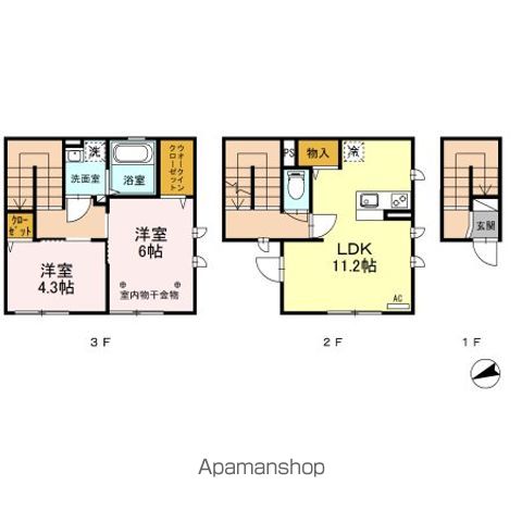 【台東区浅草のアパートの間取り】