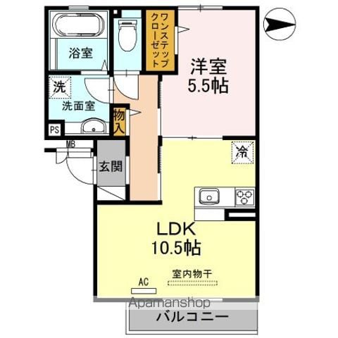 カーサ ポポラーレの間取り写真