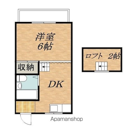 ハイツｎ[1DK/22.68m2]の間取図