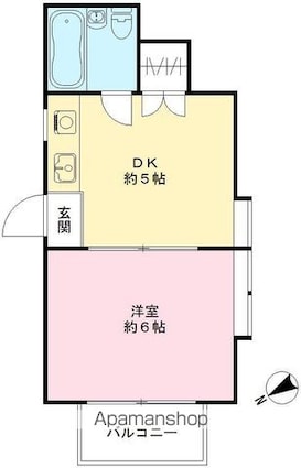 メゾンセリジェ[1DK/21.53m2]の間取図