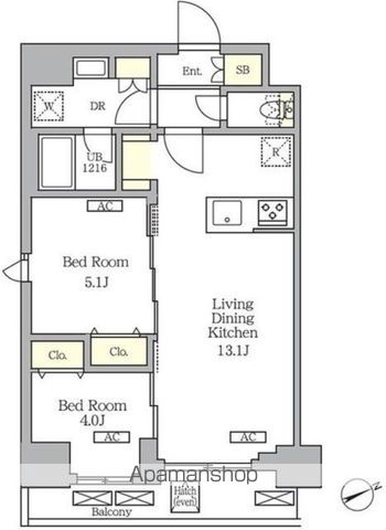 グランエール西日暮里SOUTHの間取り写真