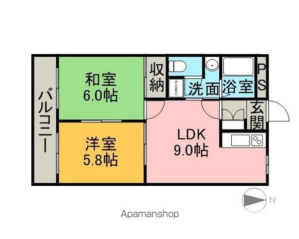 パープルメゾン壱番館の間取り写真