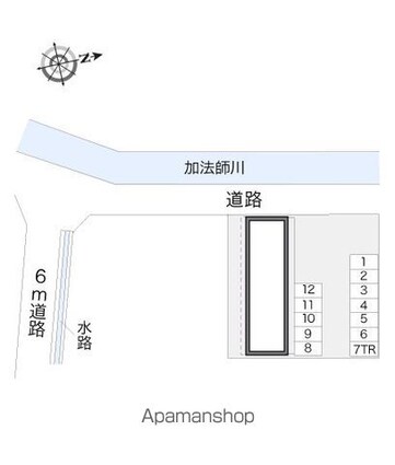 レオパレスヴァンベール[1K/24.84m2]の配置図
