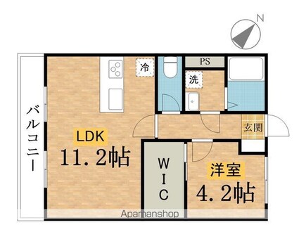 ＲｅＤＥＡＬ子安町[1LDK/44.3m2]の間取図