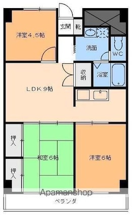 ライブタウン高砂[3LDK/56.7m2]の間取図