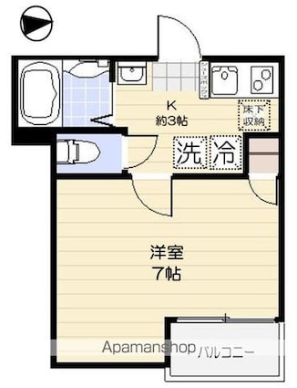 Ｒ’ｓ　ｈｏｍｅ練馬[1K/21.17m2]の間取図