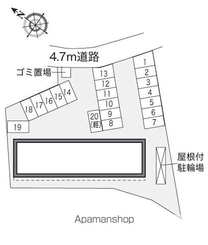 レオパレスＭファイン 108 ｜ 山梨県甲府市宮原町1211-1（賃貸アパート1K・1階・23.61㎡） その15