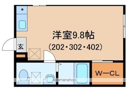 Ｓｋｙｔｒｅｅ　Ｈｉｌｌｓ　Ｍａｒｉｋｏ[1R/26.12m2]の間取図