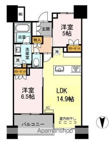 プレミスト北品川の間取り写真
