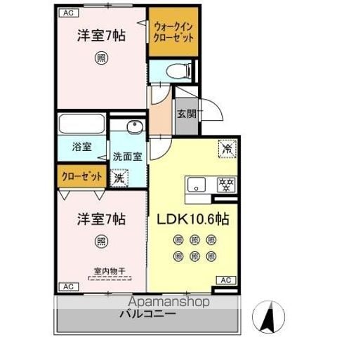 DーROOM琴平1丁目の間取り写真