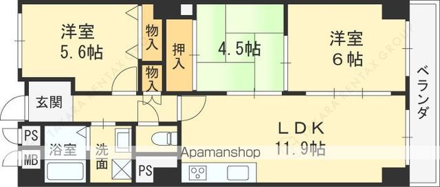 シーアイマンション高座の間取り写真