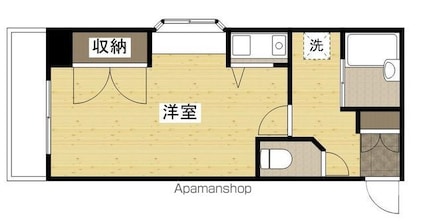 ピュアハウス[1K/20.91m2]の間取図