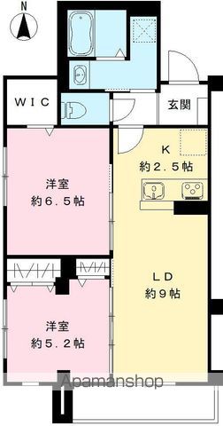 東京都杉並区井草3丁目の賃貸マンションの間取り