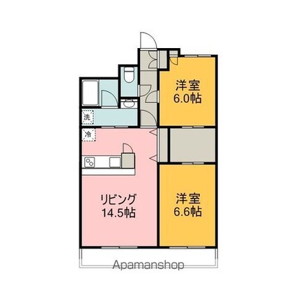 Ｓｅｌｅｎｅ（セレネ）[2LDK/62.85m2]の間取図