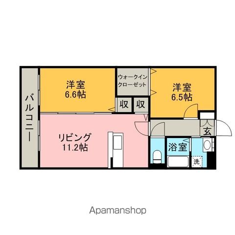 グランディール壱番館の間取り写真