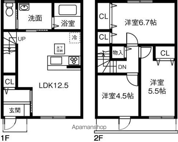 MAISONETTE LAND 大垣駅Bの間取り写真