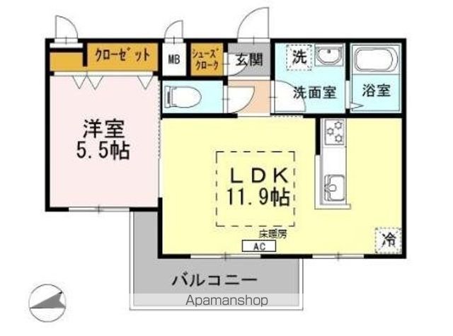 ベルメゾン尾山台駅前の間取り写真