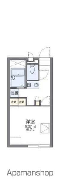 レオパレスアビィロード烏山[1K/20.28m2]の間取図
