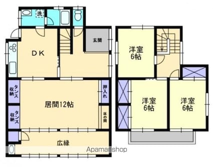石手２丁目戸建　渡部邸[3LDK/114.82m2]の間取図