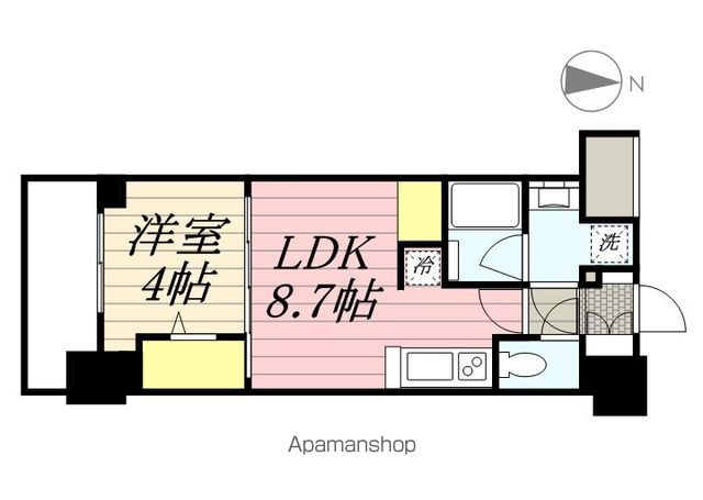 大阪市西区阿波座のマンションの間取り