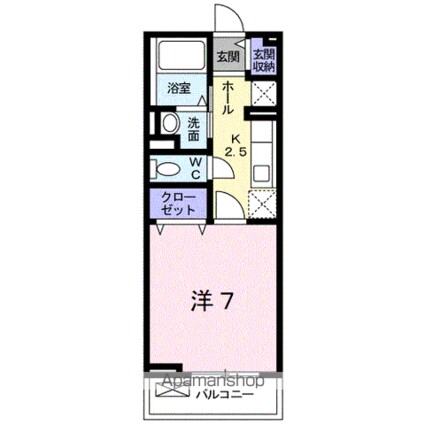 ベーネ　ルナ[1K/26.11m2]の間取図