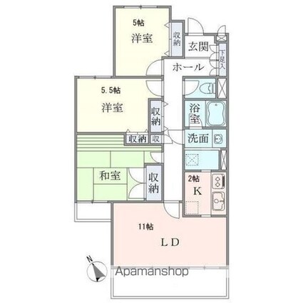 ベル富士見丘[3LDK/84.84m2]の間取図