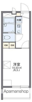 レオパレス富士見台[1K/20.01m2]の間取図
