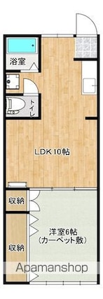 フラット水明[1LDK/36.43m2]の間取図
