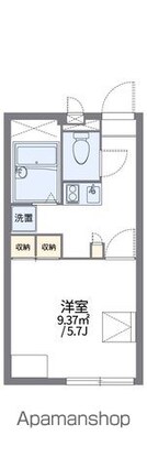 レオパレスカームＹＯＳＨＩＤＡ[1K/20.28m2]の間取図