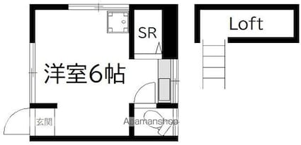 和泉荘[1R/15m2]の間取図