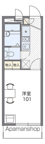 レオパレスパークビュー吉塚の間取り写真