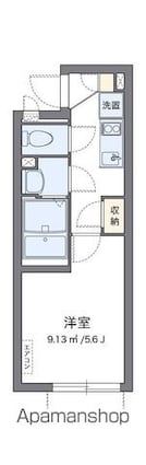 クレイノビアンカーサ[1K/20.01m2]の間取図