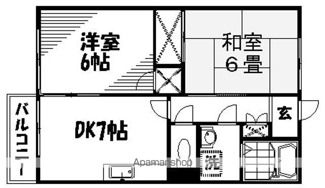 アイランド古本の間取り写真