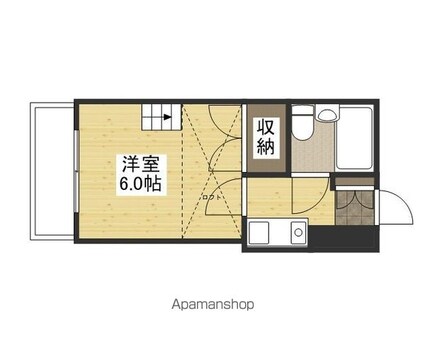 セイコウ光[1K/22m2]の間取図