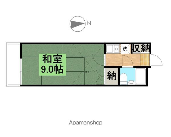 調布市布田のアパートの間取り