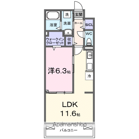 湖西線 堅田駅 徒歩13分 3階建 新築の間取り写真