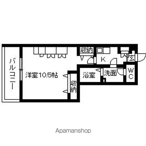 エスコート芝浦EASTの間取り写真