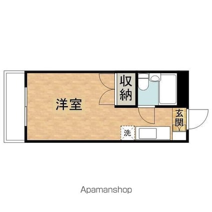 グランドール横倉[1R/17.95m2]の間取図