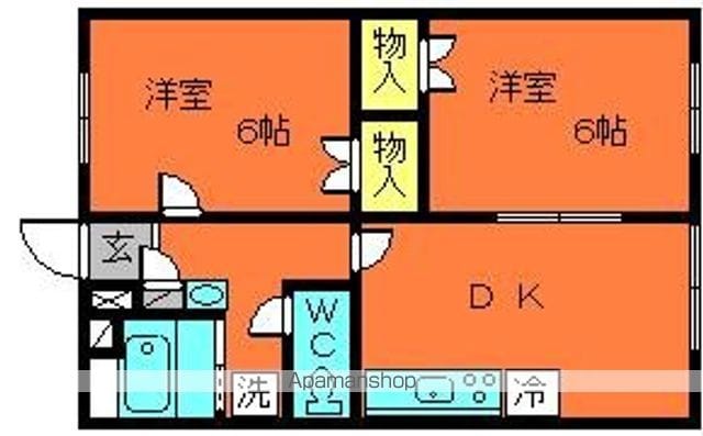 コーポ三輪Bの間取り写真