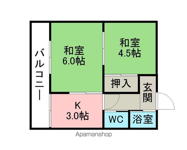 コーポ暁の間取り写真