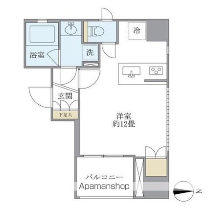 ＫＤＸレジデンス神田[1R/31.56m2]の間取図