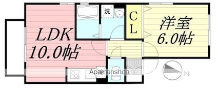 東京都立川市幸町１丁目[1LDK/36.67m2]の間取図