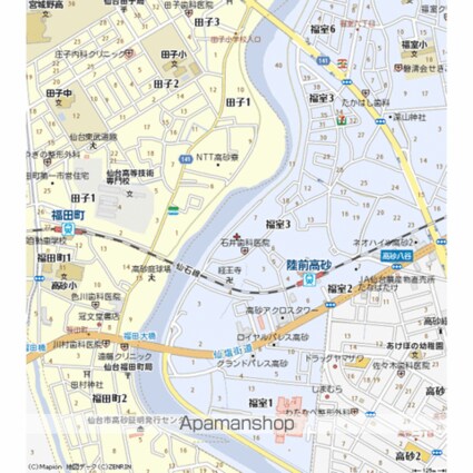 宮城県仙台市宮城野区福室３丁目[2DK/39.8m2]の周辺