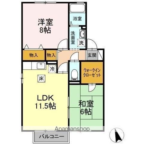 セジュール瑞穂 C棟の間取り写真