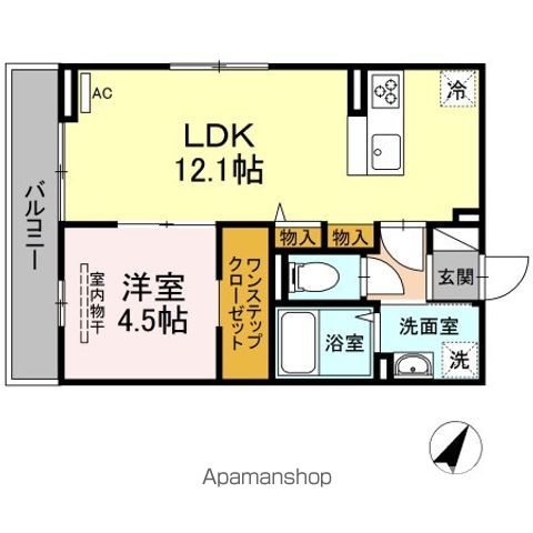 ラフィネ大門の間取り写真