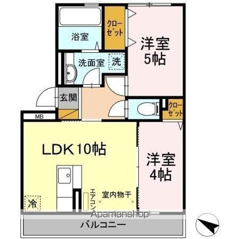 グランドゥールヒル Iの間取り写真